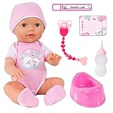 Bayer Design - 94209AA Funktionspuppe „Piccolina Love“ – Babypuppe mit viel Zubehör und...