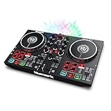 Numark Party Mix II – DJ Controller Pult mit 2 Decks, eingebauten DJ-Lichtern & DJ-Mixer;...