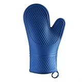Isolierter Ofenhandschuh mit Silikon, hitzebeständiger und rutschfester Griff, hitzebeständig bis...