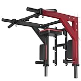 Multifunktionelle Klimmzugstange für die Wandmontage Fitness Dip Station 2 in1 Pull Up Bar...