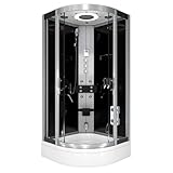 AcquaVapore Komplettdusche Duschkabine Fertigdusche Dusche D58-63T1 100x100 cm ohne 2K Scheiben...