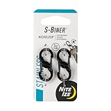 Nite Ize Karabiner S-Biner MicroLock 2 Stk, schwarz, NI-LSBM-01-2R3