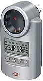 Brennenstuhl Primera-Line Zeitschaltuhr DT, Digitale Timer-Steckdose (Wochen-Zeitschaltuhr mit...