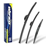 Wifko Scheibenwischer Kompatibel für Nissan Micra IV K13K/KK 07.2010-2017, Wischerblätter Vorne +...
