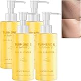 Turmeric Face Wash with Vitamin C, schäumender Gesichtsreiniger für Frauen und Männer, Aufhellung...
