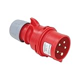 Würth CEE-Stecker 16A 400V 5-polig, 6h, IP44/IP54 – Robuster Industriestecker mit Schraubklemmen...