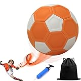 PKKP Fussball Curve Ball, 20cm Eva Gummi Kurvenfußball, Flexibler Kickerball mit wissenschaftlichem...