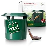 GARDIGO® 12 Stück natürliche Schneckenfallen I Schneckenschutz I Schneckenfalle I Biologische...
