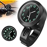 SHOWHEEL Motorraduhr,Wasserdicht Leuchtend Motorraduhren für Lenker,Lenkerhalterung Uhr für...