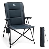 TIMBER RIDGE Campingstuhl Faltbar Hohe Rückenlehne XXL Klappstuhl Camping Breiter Sitz 55cm...