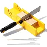 Gehrungslade mit Japansäge Set, 4-teiliges Handsäge-Set für Holz & Kunststoff – Präzise...