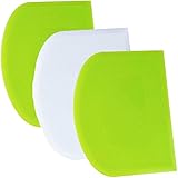 Teigschaber Teigkarte Teigschneider Teigspachtel Teigschaberkarte - SURDOCA 3P 4.7x3.7'' BPA Frei...
