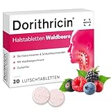 Dorithricin Halstabletten Waldbeere 20 Lutschtabletten bei Halsschmerzen & Schluckbeschwerden -...