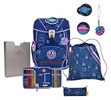 DER DIE DAS leichter Schulrucksack, ErgoFlex Deep Ocean Set 5-teilig, ca. 22 l Volumen, ca. 800 g...