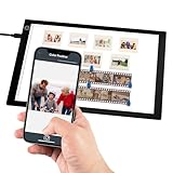 Diascanner Ultradünner 12 x 9 Zoll LED Lichtpaneel, Negativ und Film Fotodias, Diascanner zum...