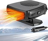 Autoheizung, 12V 200W Tragbare Autoheizung mit Zigarettenanzünderanschluss, 2-in-1 Schnellheizung...
