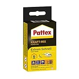 Pattex Kraft-Mix Extrem Schnell, extrem schnell härtender 2 Komponenten Kleber auf Epoxidharz...