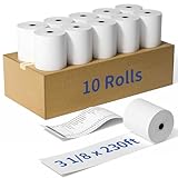 MPRT 10 Rollen Thermopapier, 80 mm Thermopapier, BPA-frei, 80 mm Thermo-Belegpapier für Kassen