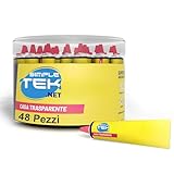 SIMPLETEK - 48 Stück - Universalkleber, transparent, 25 ml - Flexible Neopren-Dichtmasse für...