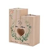 Hochzeitsgeschenke Für Brautpaar,Hochzeitskerze Mit Eukalyptusblatt Design,Romantische Tischdeko...