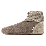 GIESSWEIN Wildpoldsried Kids, Hüttenschuhe Unisex-Kinder, Taupe 262, 34 EU