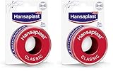 Hansaplast Fixierpflaster Classic (5 m x 2,5 cm), Tapeband zur einfachen und sicheren Fixierung von...