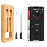 BVRONA Fleischthermometer Kabellos 80m Bluetooth Grillthermometer IP67 Meat Thermometer...