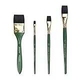 Professionelles Aquarellpinsel-Set, Nylon-Pinsel für Acryl, Öl, Aquarell, kompakt und leicht