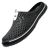 SAGUARO Clogs Atmungsaktiv Mesh Hausschuhe Sommer Hohl Latschen Gartenschuhe Freizeit Badeschuhe...