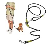 Hundeleine zum Laufen, Spazierengehen, Training, Crossbody-Doppelleine für Hunde, 1,2 cm dick,...