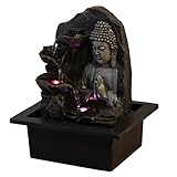 Zen'Light Innenbrunnen Cascade Buddha Lotus Bunt LED - Innendekoration Feng Shui - Brunnen mit...