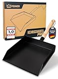 FEINER® | Kehrschaufel PRO® TM - 3160 | Robustes Kehrblech | Metall | Schwarz Pulverbeschichtet |...