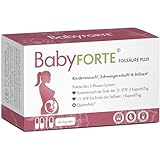 BABYFORTE® Folsäure Plus Quatrefolic® | vegan | 16 Schwangerschaft Vitamine & Kinderwunsch...