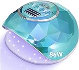 Janolia Nageltrockner Lampe, 86W LED UV Nagellampe mit Sensor LCD Display für Gelnägel,...