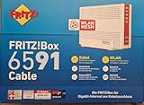 AVM Fritz!Box 6591 Cable WLAN AC + N Router (DOCSIS-3.1-Kabelmodem, Dual-WLAN Ac+N (MU-MIMO) mit...