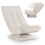 Juskys Relaxsessel Korsika - Ergonomisch & 360° drehbar, klappbar mit 5-lagiger Polsterung -...