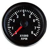 Drehzahlmesser Anzeige 52mm Retro Oldschool Zusatzinstrument Zusatzanzeige Instrument Drehzahl U/Min...