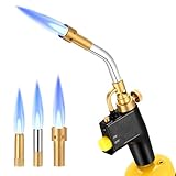 Yontwe Hochintensität Propan Torch Kit GJ-8000 Abzugsstart-Mapp-Gasbrenner mit Selbstzündung und...