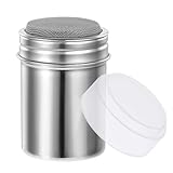 Styquenzer Puderzuckerstreuer mit Frische Kakaostreuer Kakaostreuer für Cappuccino Edelstahl Shaker...