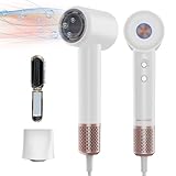MAXGROOM Ionen Föhn, Ionen Haartrockner mit 110.000 U/min-Motor, Geräuscharmem Salon Haarföhn mit...