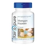 Fair & Pure® - Mangan Kapseln - 4mg als Mangangluconat - gut resorbierbar durch Gluconatform -...