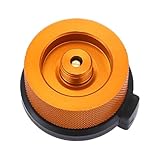 TQEBWUS 3,5x3,5x2,5cm Kocher Adapter Aus Aluminiumlegierung, Tankadapter, Gaskartuschen Adapter Für...