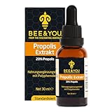 BEE&YOU Propolis Tinktur, Propolis Tropfen 20% (30ml) standardisiert, Zusatzstoffe, Propolis Extrakt...