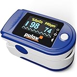 Pulsoximeter PULOX PO-200 Solo in Blau Fingerpulsoximeter für die Messung des Pulses und der...