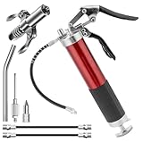 lisetar Fettpresse für Schmiernippel, 8000 PSI Hochleistungs Fettpresse Set mit Schnellkupplung,...