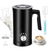 ERWEY 5 in 1 Milchaufschäumer Elektrisch, Automatischer Milchaufschäumer 350ml heißen kalten...