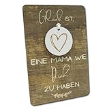 Holzkarte mit Anhänger zum Muttertag, Muttertagsgeschenk, Geschenk Mama, Beste Mama, Geschenk für...