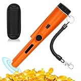 SKIKHN Metalldetektor Pinpointer,Tragbar Metalldetektormit Gürtel, Holster,360° Scan Pin Pointer...