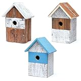 Nistkasten Nisthöhle Vogelhaus Kreativ zum Aufhängen 3er-Set