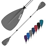 ALPIDEX 2 in 1 Paddel SUP Kajak Verstellbar Leicht Doppelpaddel Teleskoppaddel 160-207cm Aluminium...